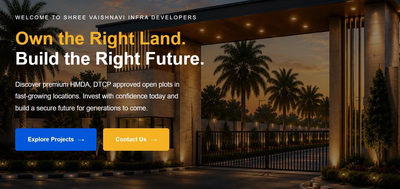 Shree Vaishnavi Infra Developers Website